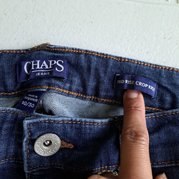 Chaps Denim - Chaps Mid Rise Crop Kick Jeans